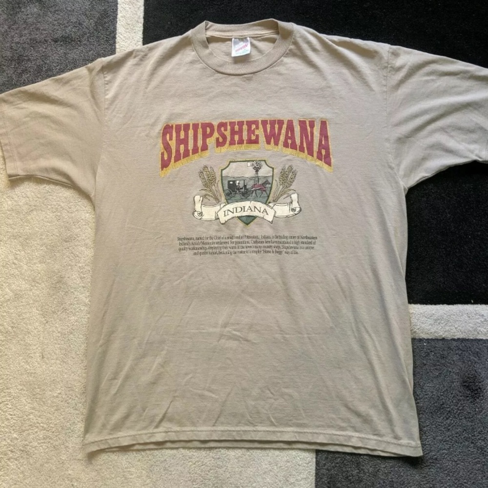 Vintage Shipshewana Indiana T Shirt Size XL